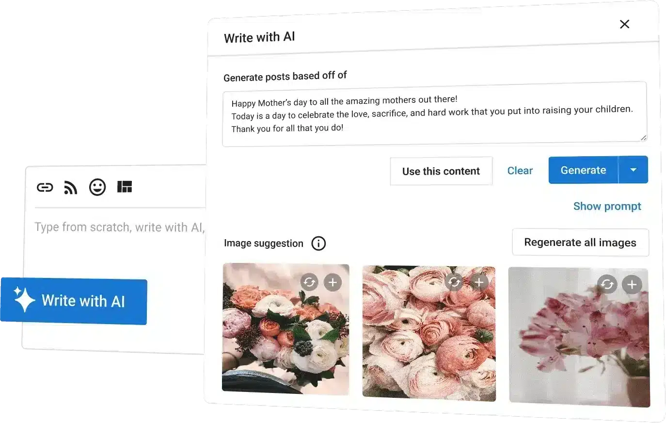 Social marketing dashboard preview
